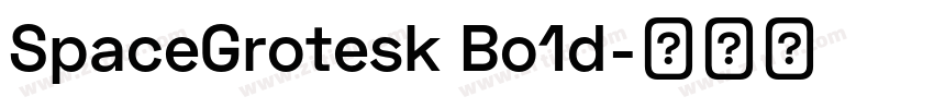 SpaceGrotesk Bo1d字体转换